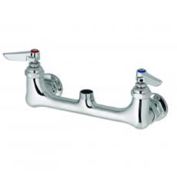 T&S 2-Handle Standard Kitchen Faucet with Less Nozzle in Chrome