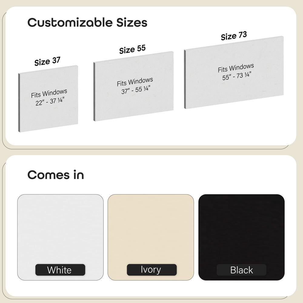 White Cordless Vinyl Room Darkening Window Shade