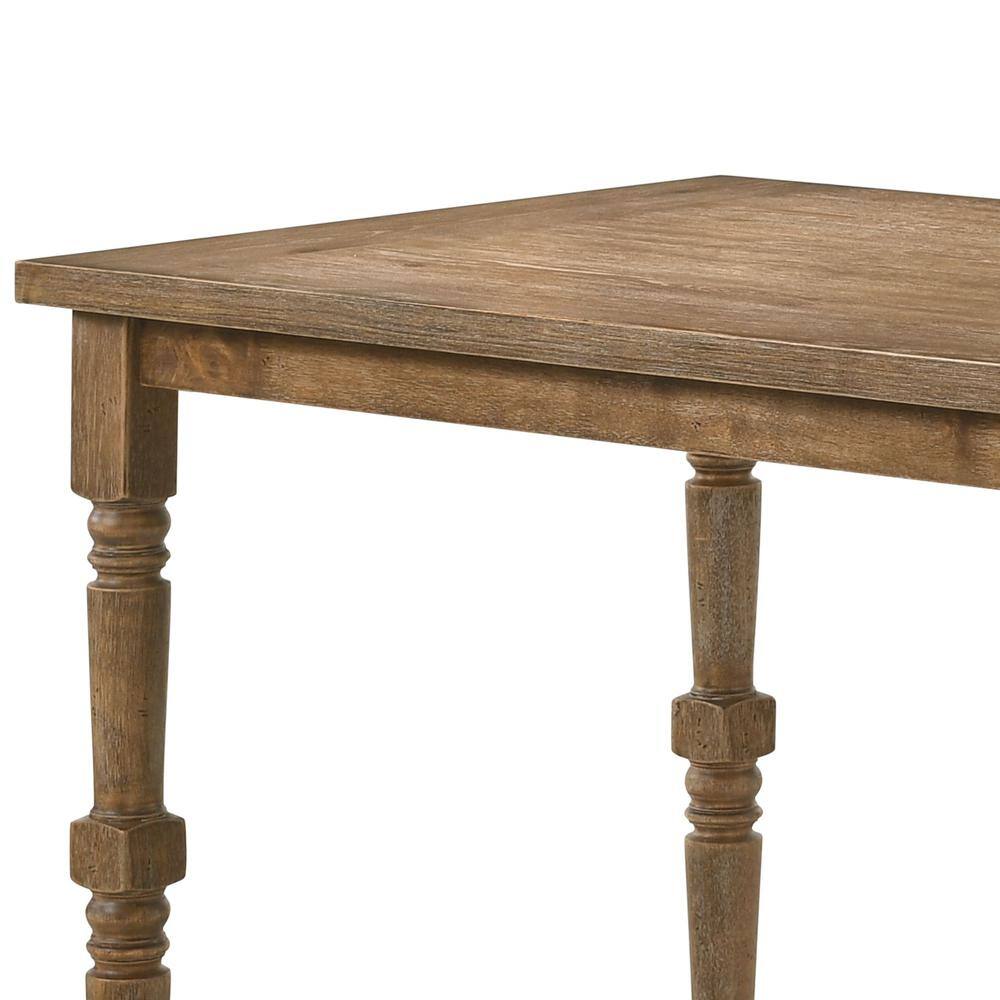 Weathered Oak Counter Height Dining Table