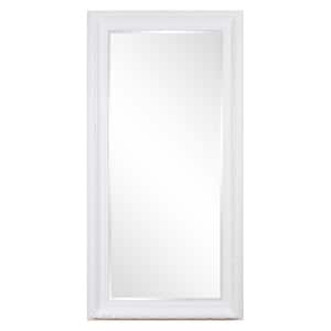 Oversized Rectangle Glossy White Classic Mirror (96 in. H x 48 in. W)
