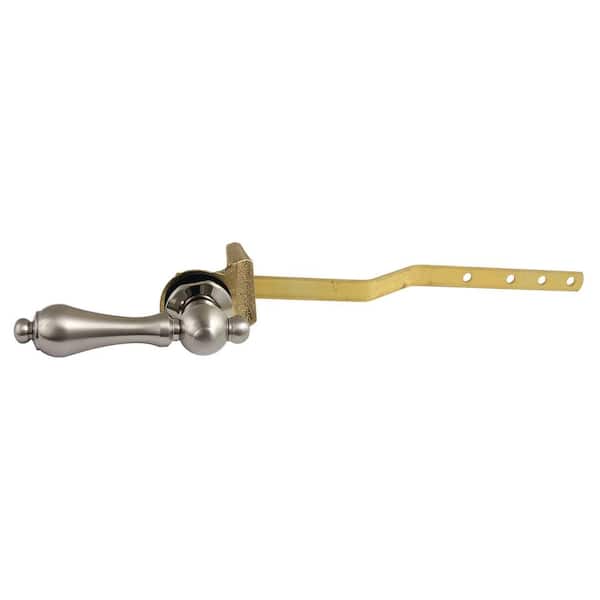Restoration Toilet Tank Lever in Brushed Nickel