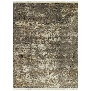 Aitken Taupe 8 ft. x 10 ft. Abstract Area Rug