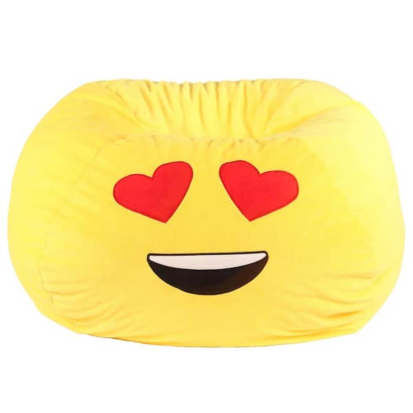 GoMoji Emoji Bean Bag with Red Heart Eyes