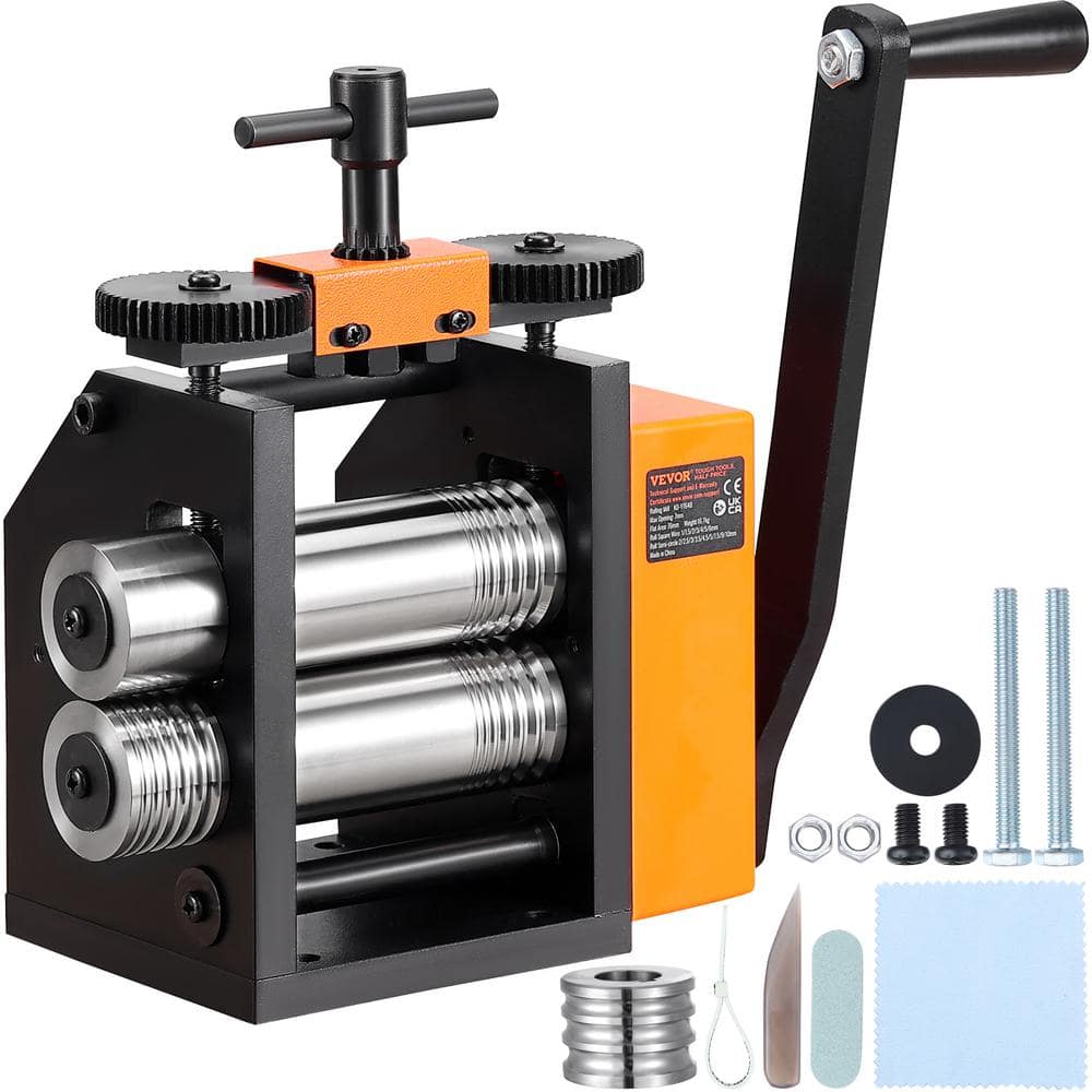 VEVOR Rolling Mill, 3in./76 mm Jewelry Rolling Mill Machine, 1: 2 Gear ...