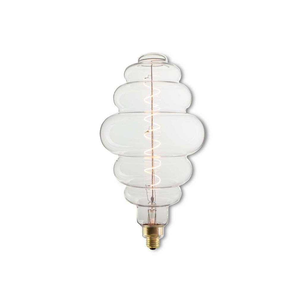 Oversized Clear Bee Hive LED Edison Bulb, 60 Watt Equivalent