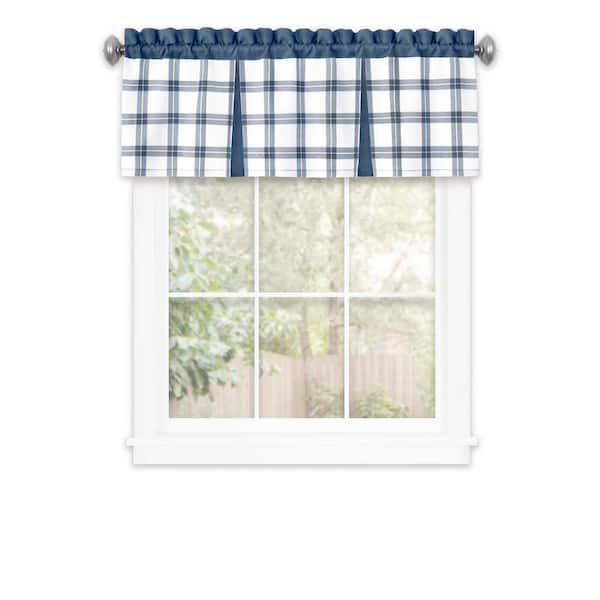 ACHIM Tate Polyester Valance - 13 in. L in Blue