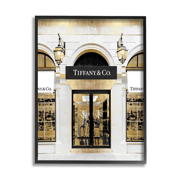 Designer Jewelry Storefront Glam Fashion Photography by Madeline Blake Framed Architecture Art Print 20 in. x 16 in.