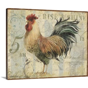 "Rise and Shine Rooster" by Susan Winget Canvas Wall Art