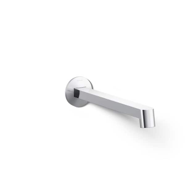 KOHLER Components 1.2 GPM Wall-Mount Bathroom Sink Faucet Spout in Polished Chrome