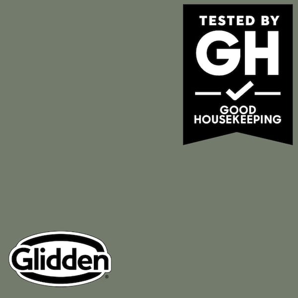 Glidden Premium 5 gal. PPG1128-6 Thyme Green Flat Interior Latex Paint