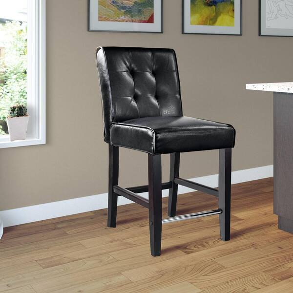 Bonded leather deals counter stool