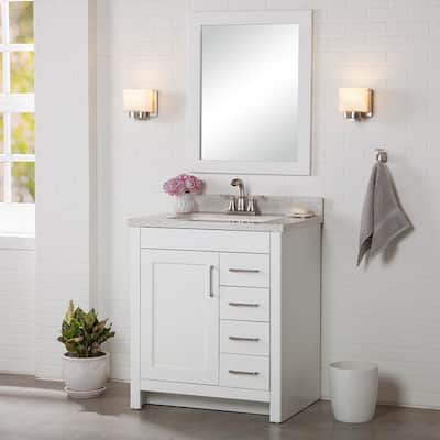 Bathroom Vanity Without Sink 30 Inch - Artcomcrea