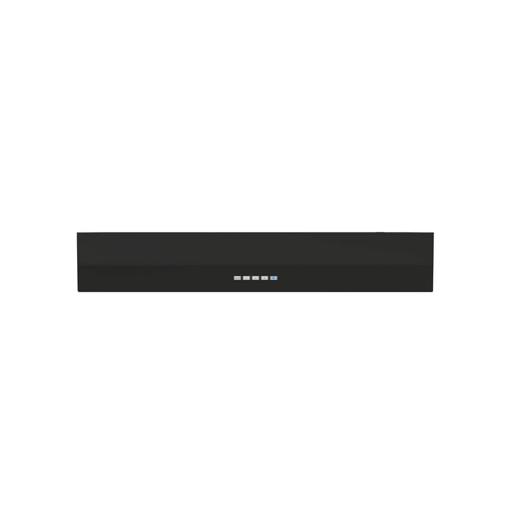 Breeze II 36 in. 400 CFM Convertible Under Cabinet Range Hood with LED Lights in Black