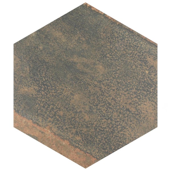 Merola Tile Maheno Hex Mix 8-5/8 in. x 9-7/8 in. Porcelain Floor and Wall Take Home Tile Sample