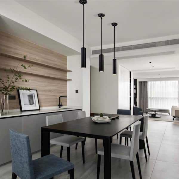 家電 Matte Black Mini Shade Pendant Light Edvivi 1-Light Matte Black Modern Mini Pendant Light with