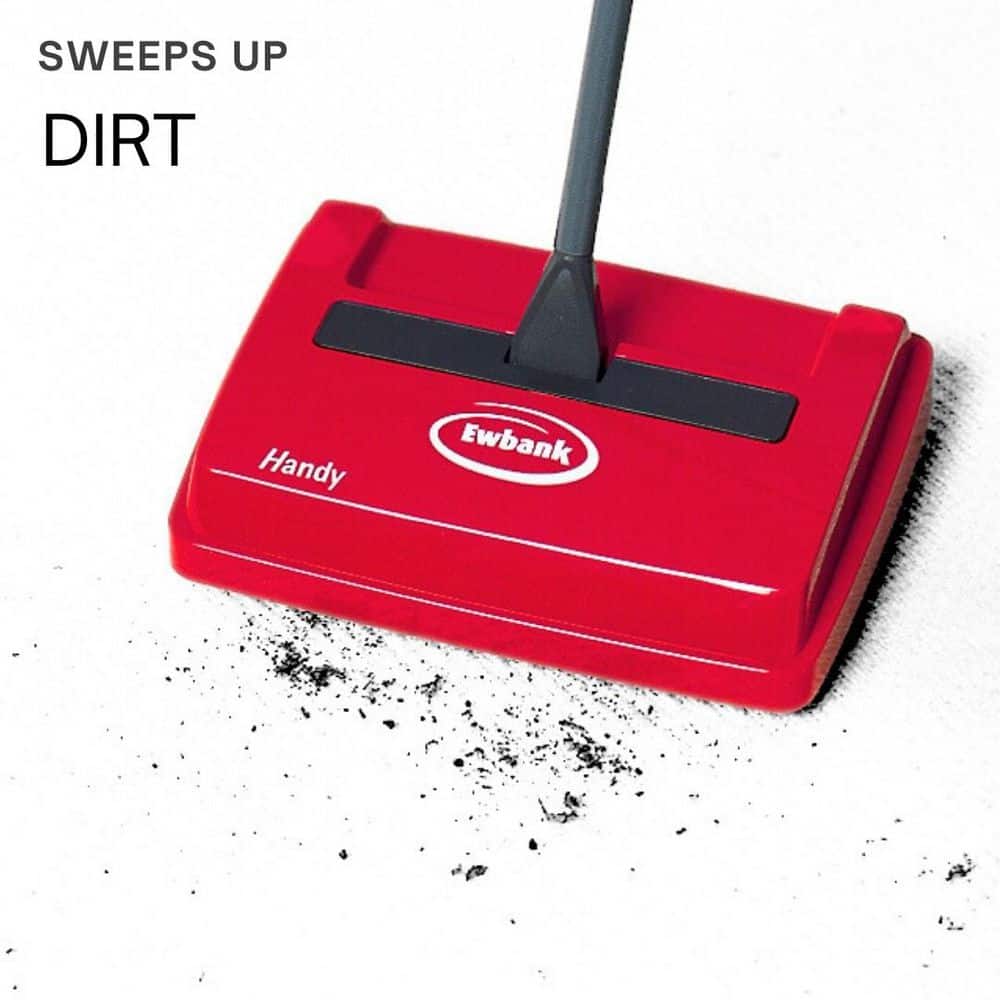 Speedsweep Red Compact Manual Carpet Sweeper