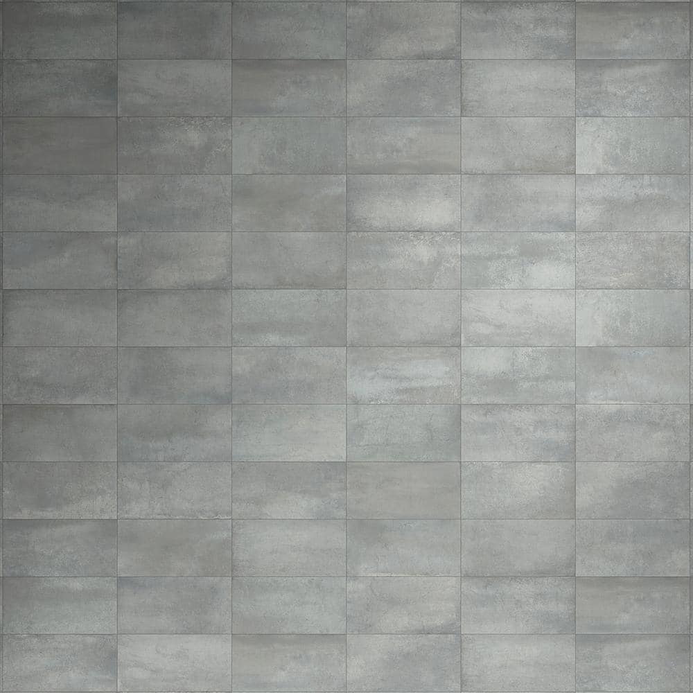 Ivy Hill Tile Forge Smoke 4 in. x 0.35 in. Matte Porcelain Floor and ...