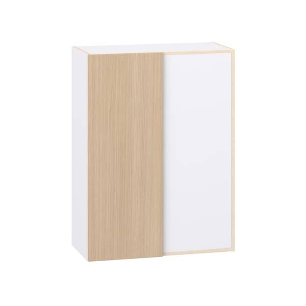 Timberline Mojavi Oak Slab Assembled Wall Blindcorner Right Kitchen Cabinet (30 in. W x 40 in. H x 14 in. D)