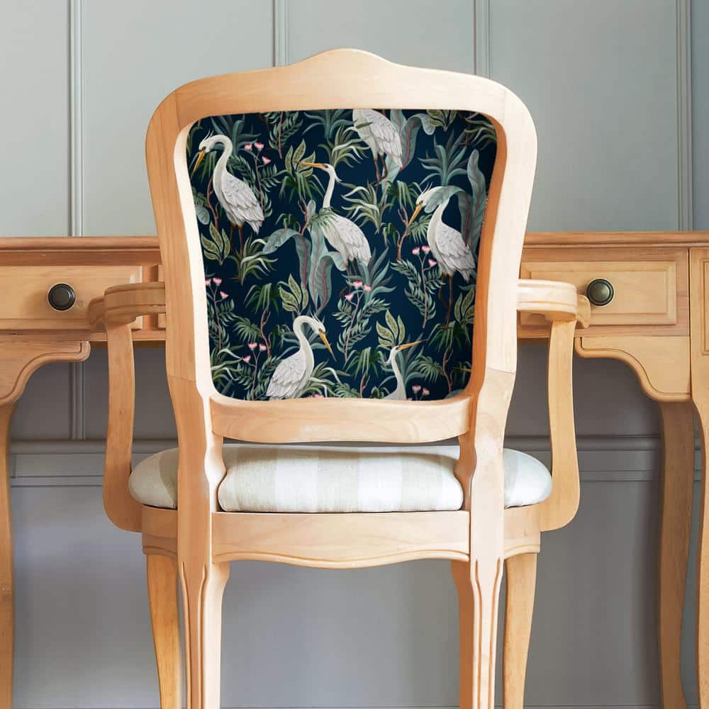 Blue Egrets Peel and Stick Wallpaper Panels, 16" x 24", 8-Pack