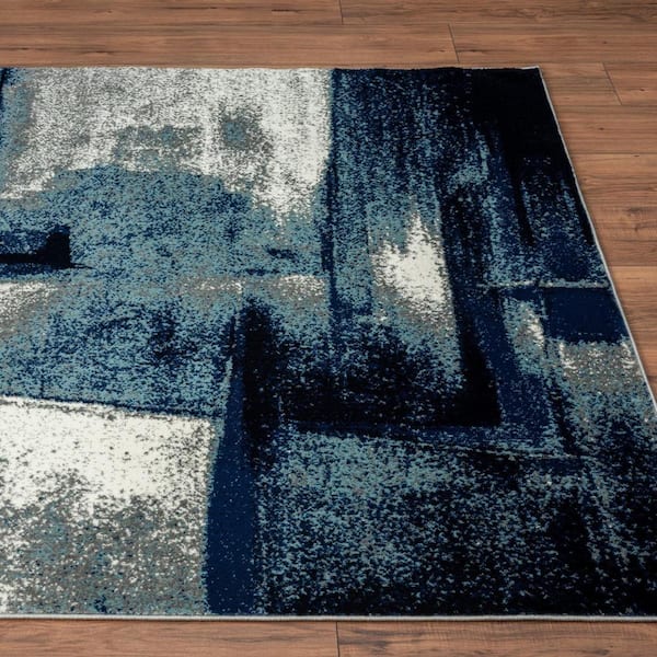 Home Dynamix Skyler Maurice Abstract Area Rug, Gray/Blue, 5'2x7'2