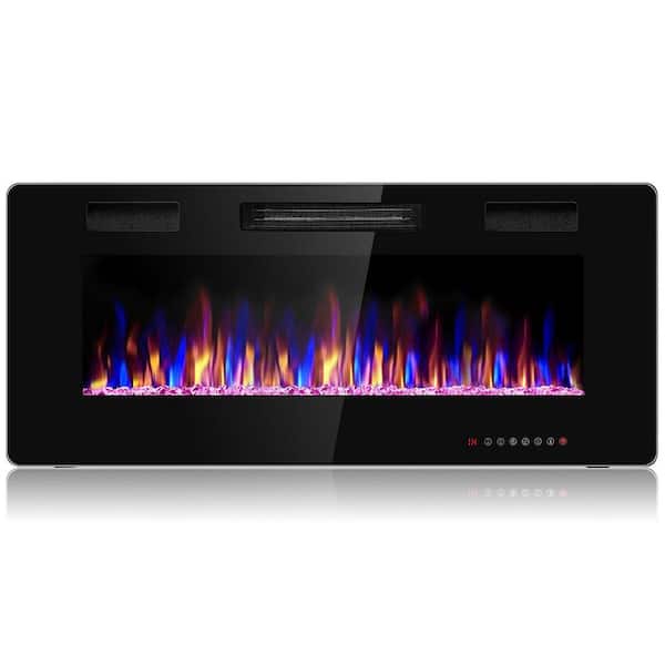 Costway 5100 BTU 42 in. Electric Remote Control Wall Electric Fireplace