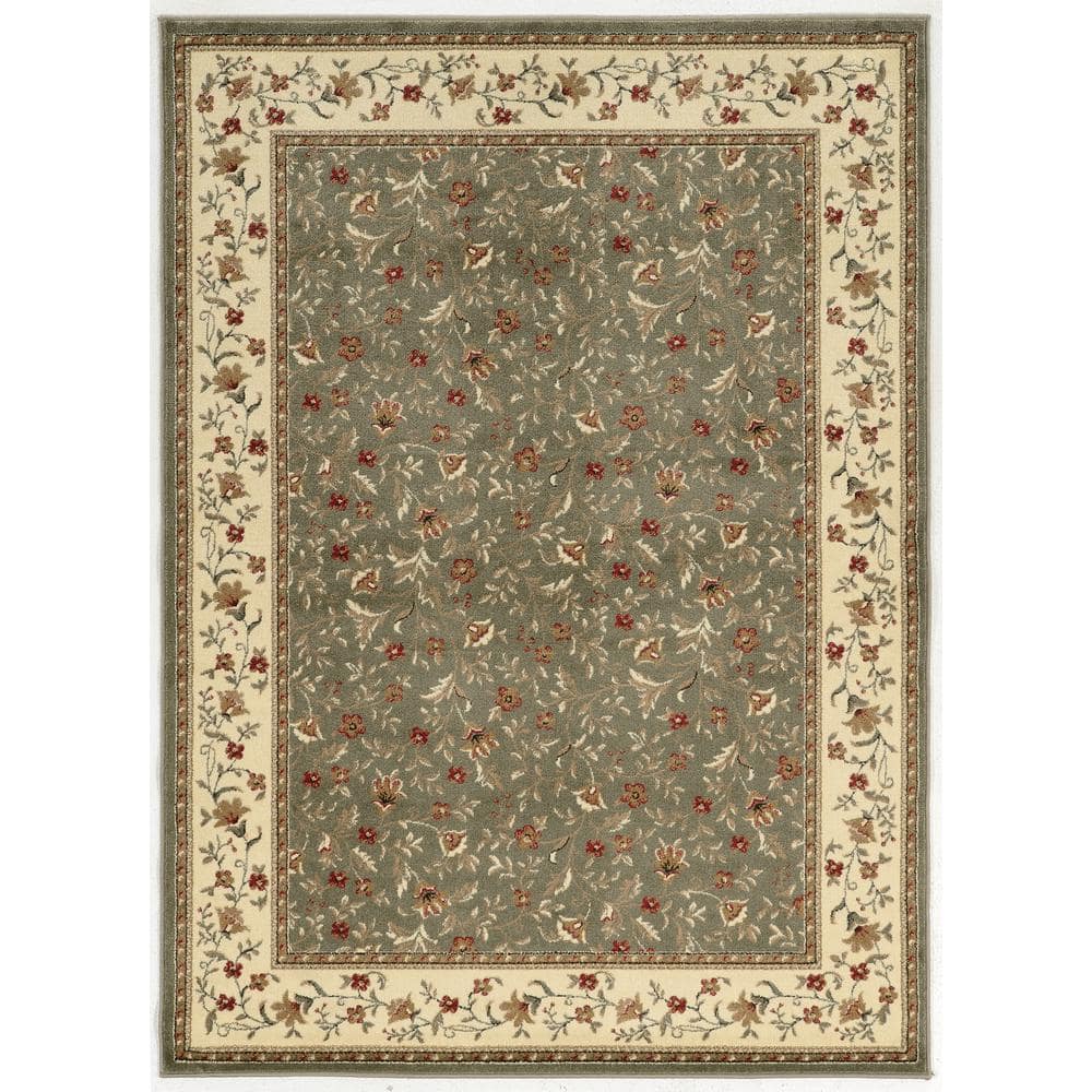 Como Sage 3 ft. x 5 ft. Traditional Floral Area Rug