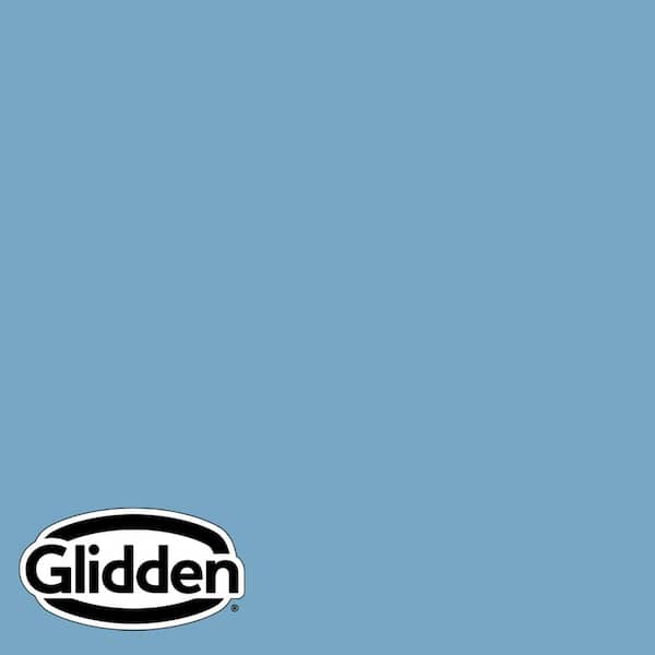 Glidden Essentials 5 gal. Serene Sea PPG1158-4 Flat Exterior Paint