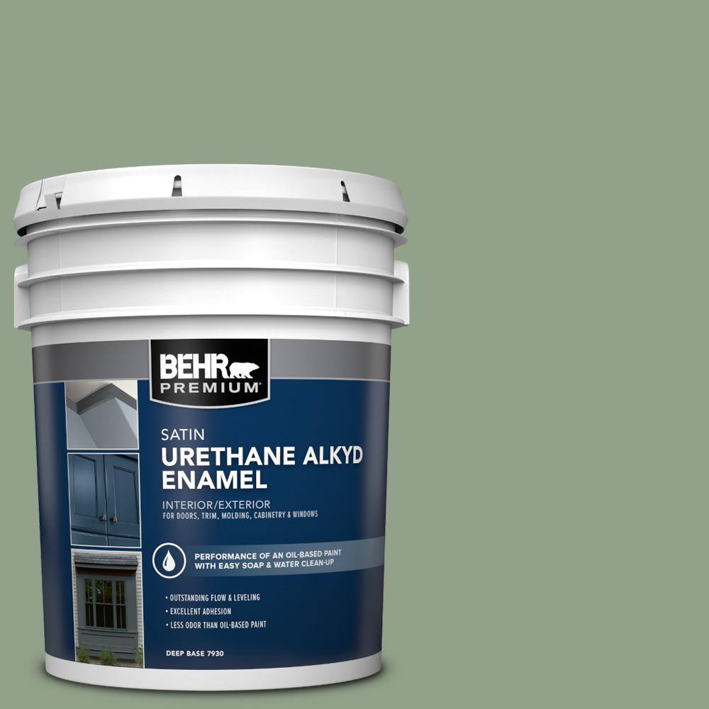 5 gal. #440F-4 Athenian Green Urethane Alkyd Satin Enamel Interior/Exterior Paint price history on PriceWatchPro