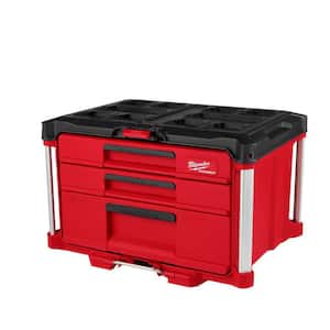 PACKOUT 22 in. Modular 3-Drawer Multi Drawer Tool Box with Metal Reinforced Corners and 50 lbs. Capacity
