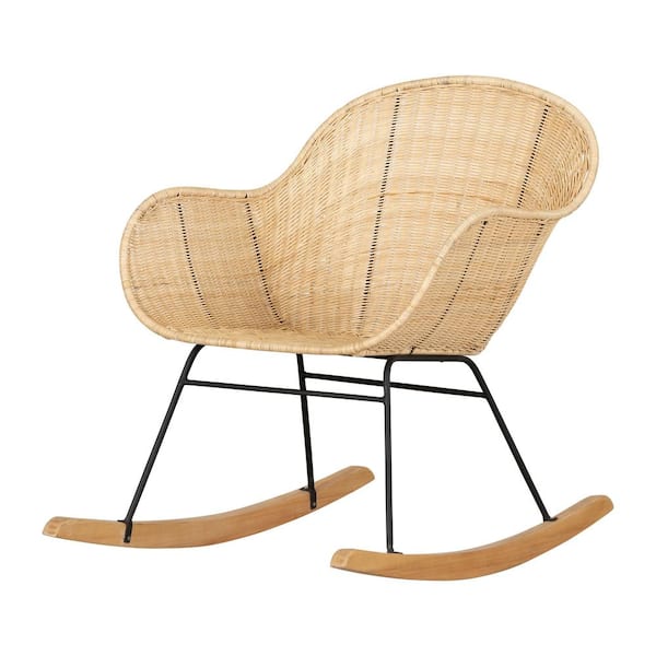 South Shore Balka Beige Rattan Chair 100430 - The Home Depot