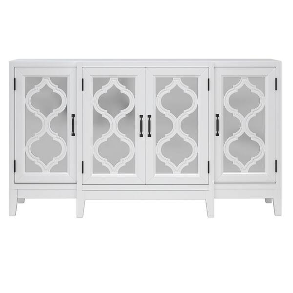 home depot white console table