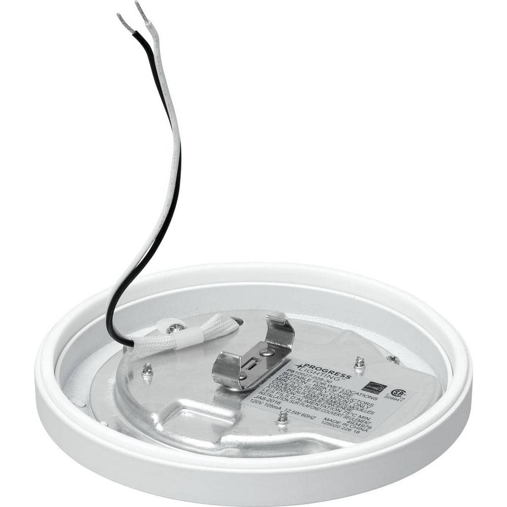 Sleek Modern Emblem 5.5" LED Surface Mount in Satin White