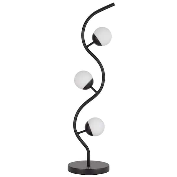CAL Lighting 32 in. Height Black Metal Table Lamp with Shade