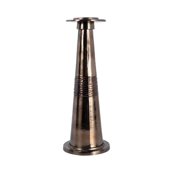 Liv & Skye 19 in. Bronze Glass Pillar Candle Holder