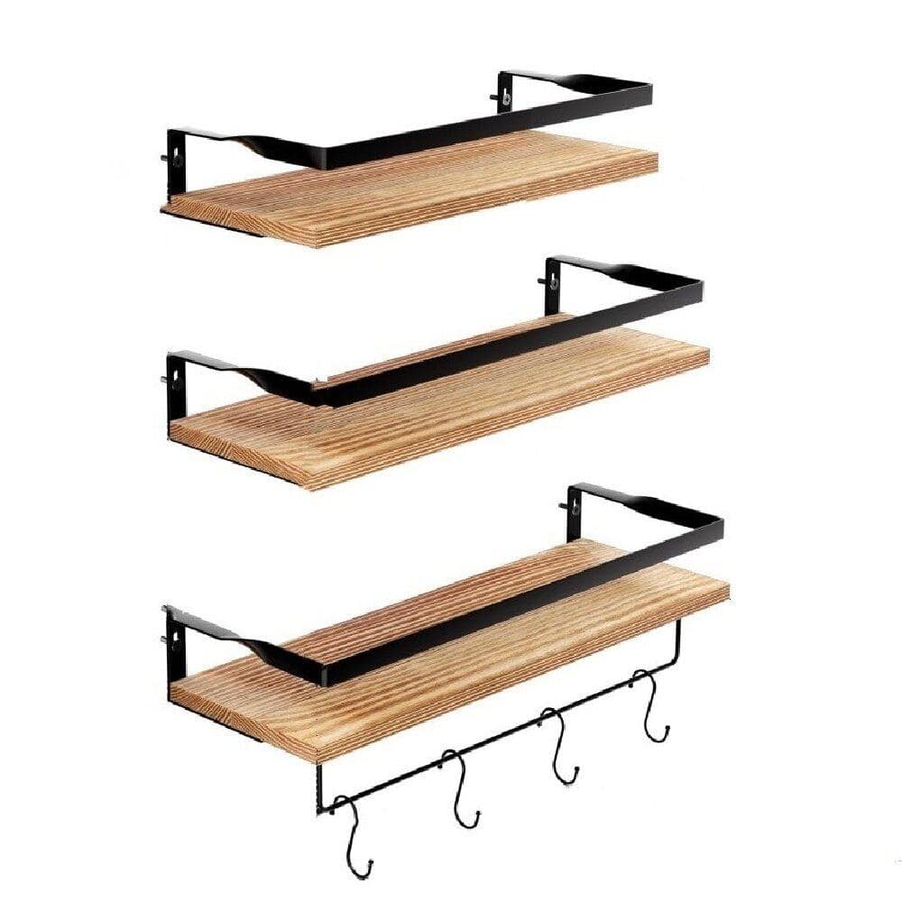 16.5 in. W x 5.7 in. D Floating Shelves Wall Mounted Shelving with Removabl