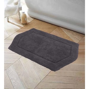 Waterford Collection 100% Cotton Tufted Bath Rug, 21 in. x34 in. Rectangle, Gray