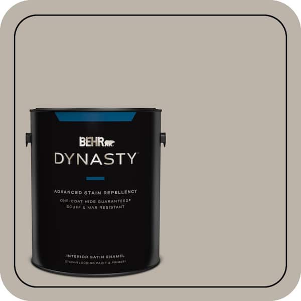 BEHR DYNASTY 1 gal. #MQ2-55 Park Avenue One-Coat Hide Satin Enamel Interior Stain-Blocking Paint & Primer