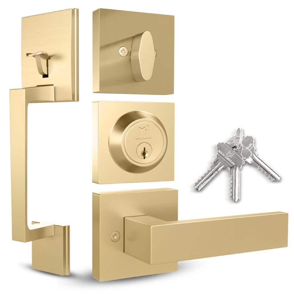 - TOBELLE Square Door Lock, Keyless Interior Door Handle Set for Hallway, Closet, Bathroom, Satin Brass price history on PriceWatchPro