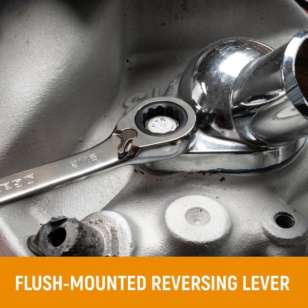 Metric/SAE 72-Tooth Reversible Combination Ratcheting Wrench Tool Set (29-Piece)