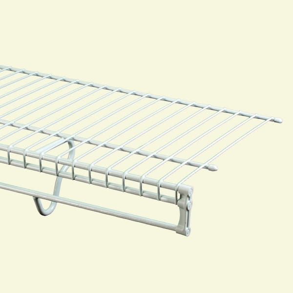 ClosetMaid Total Slide 144 in. H x 12 in. D x W 3.875 in. H White Ventilated Wire Wall Mounted Shelf