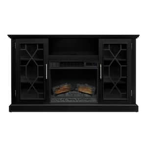 Ryden 60 in. W Freestanding Media Mantel Infrared Electric Fireplace in Black