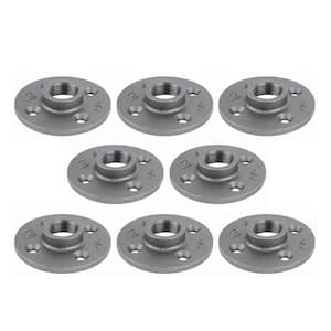 3/4 in. Black Iron Floor Flange (8 Pack)