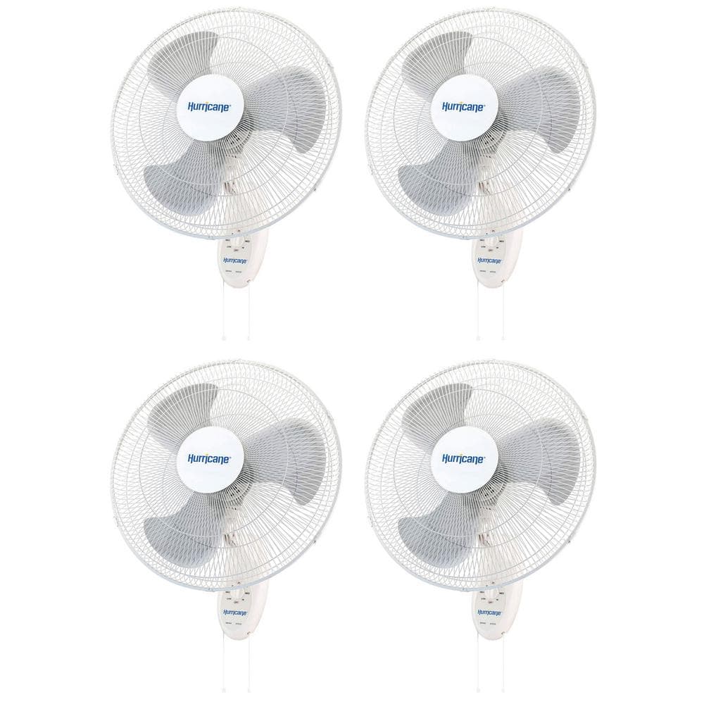Hurricane 18 in. 3-Speed Wall Mounted Fan with 90