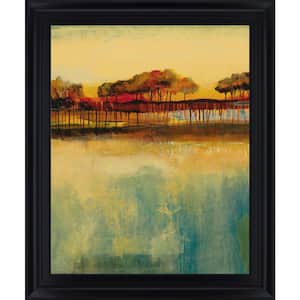 "October Sky Il" By George Framed Graphic Print Abstract Wall Art 28 in. x 34 in.