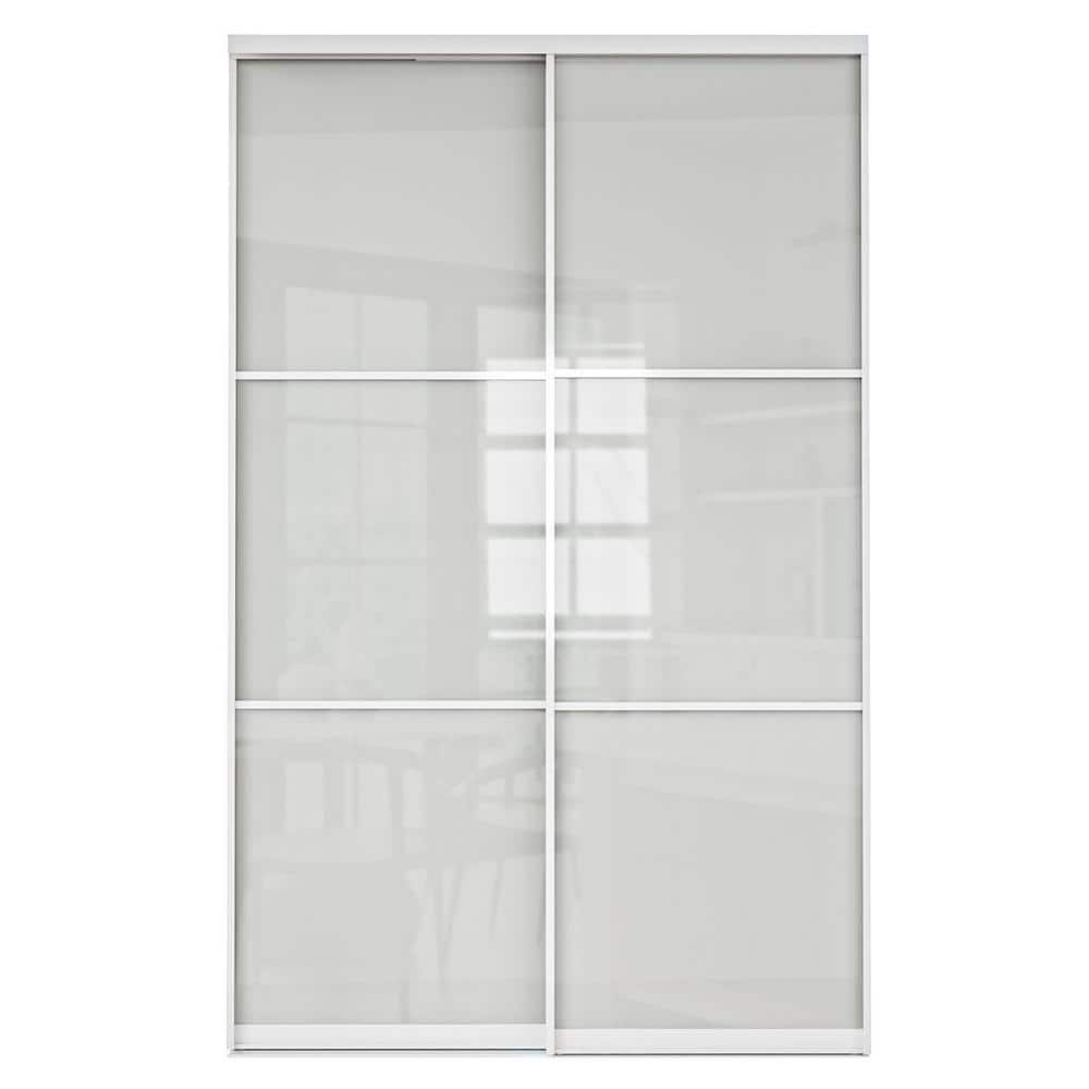 Reviews for ARK DESIGN 48 in. x 80 in. 3Lite Frosted Glass Solid Core