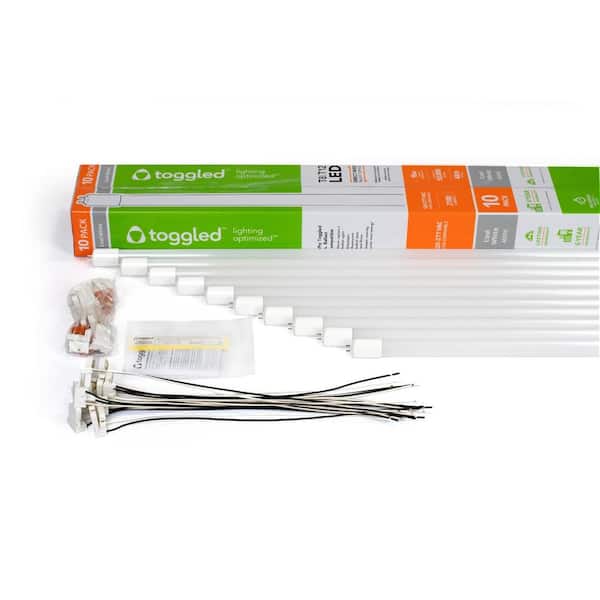 Toggled T8/T12, Dimmable, 4 ft. Direct-wire LED Tubes, 3000K – toggled