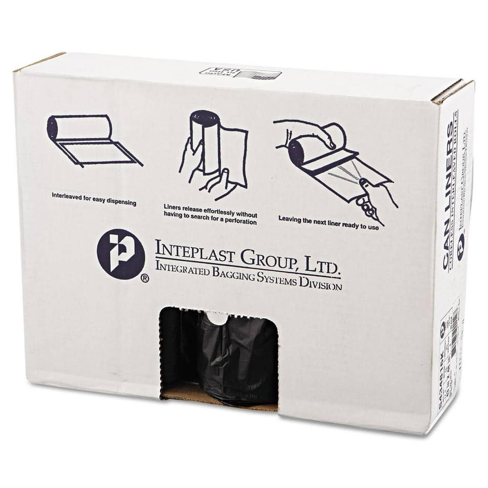 UPC 762935901547 product image for 60 Gallon Black High-Density Trash Can Liner (25/Roll, 8-Rolls/Carton) | upcitemdb.com
