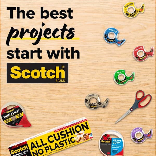 Scotch 1.88 in. x 54.6 yds. Heavy Duty Shipping Packaging Tape