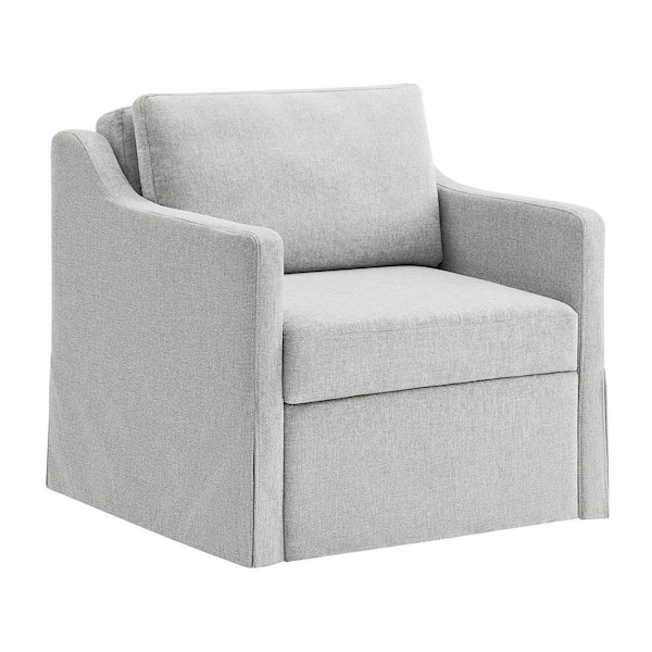 Hailey Linen Twin Convertible Arm Chair