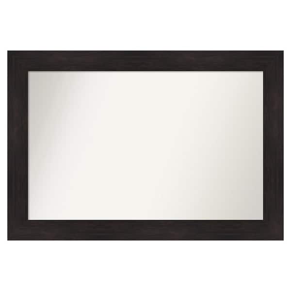 Amanti Art Furniture Espresso 41.75 in. x 28.75 in. Custom Non-Beveled Satin Recyled Polystyrene Bathroom Vanity Wall Mirror